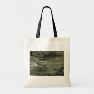Bolso De Tela Dinosaurios Vintage, un Hypsilophodon del Cretácic
