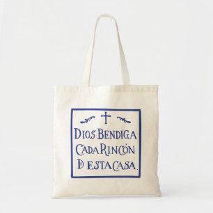 Bolso De Tela Dios bendiga cada rincón