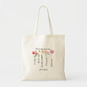 Bolso De Tela Dios dice que eres, aniversario de bodas cristiano