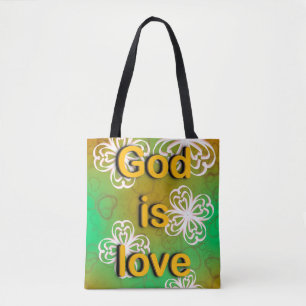 Bolso De Tela Dios es amor