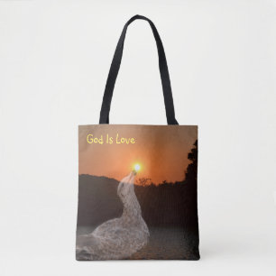 Bolso De Tela Dios es amor