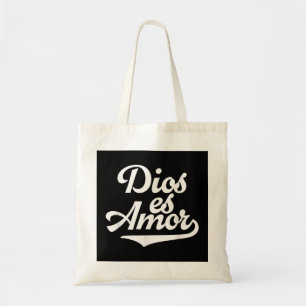 Bolso De Tela Dios Es Amor Mensaje Católico Español Ir