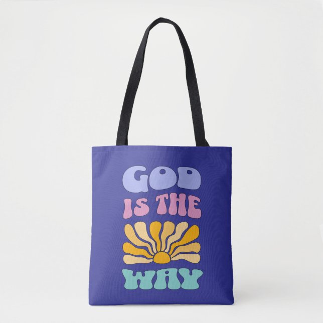 Bolso De Tela Dios es el Camino (Anverso)