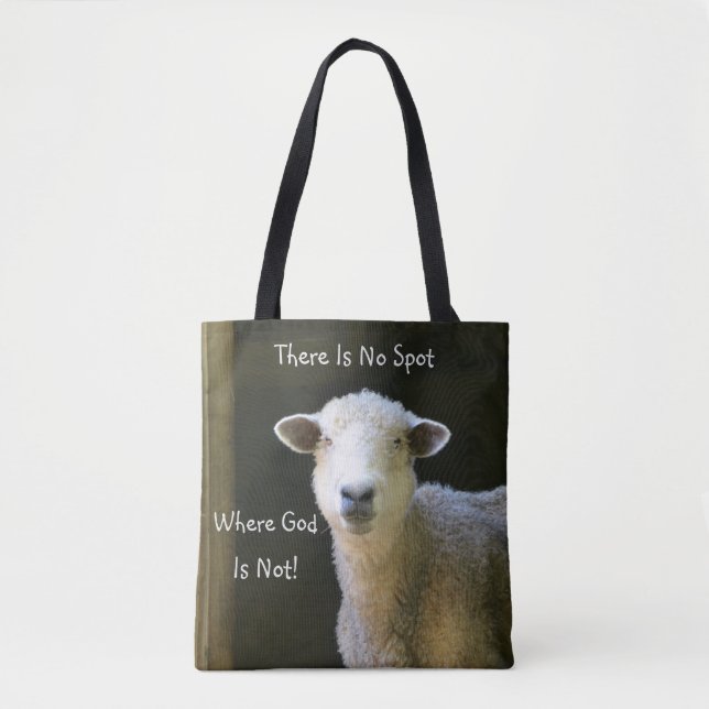 Bolso De Tela Dios está en todas partes (Anverso)