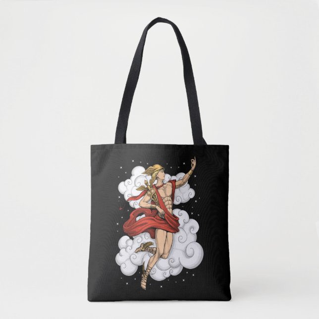 Bolso De Tela Dios griego Hermes (Anverso)