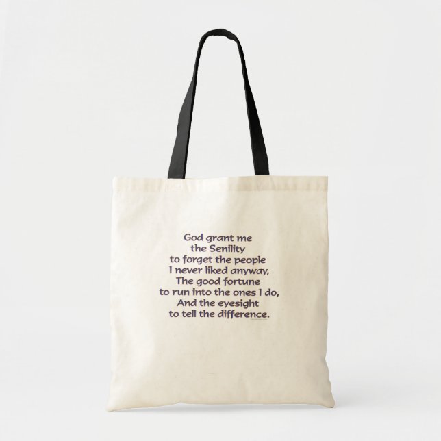 Bolso De Tela Dios me conceda el humor (Frente)