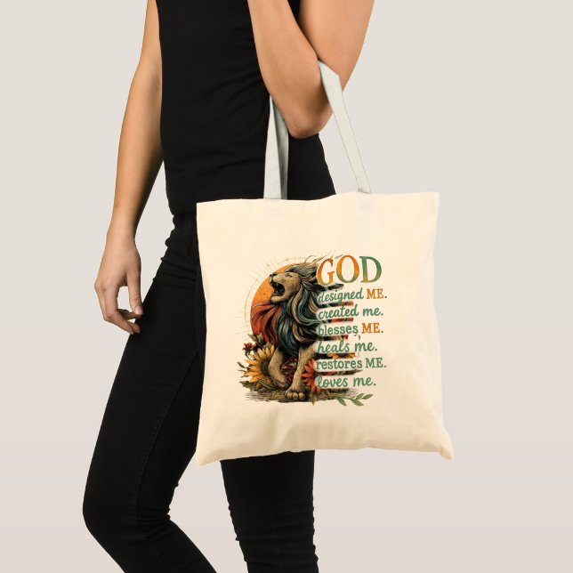 Bolso De Tela Dios Me Diseñó... (Anverso (producto))