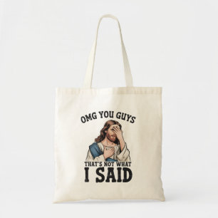 Bolso De Tela Dios Mío Chicos Eso No Es Lo Que Dije Jesús Meme