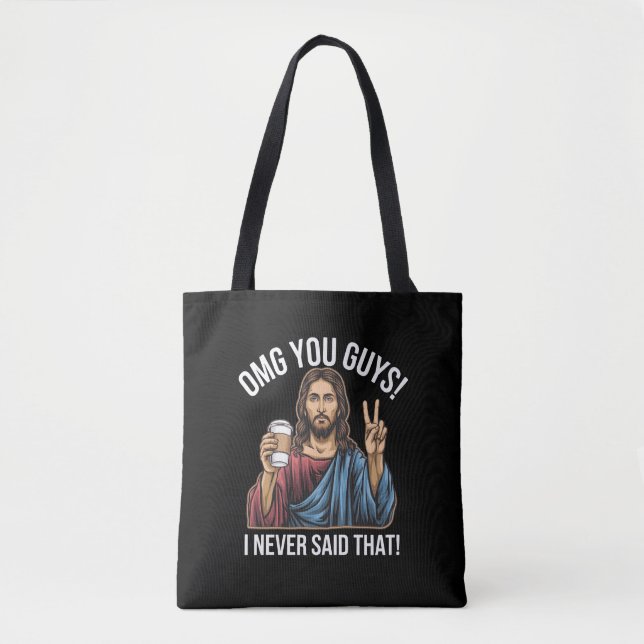 Bolso De Tela Dios mío chicos nunca dije eso (Anverso)