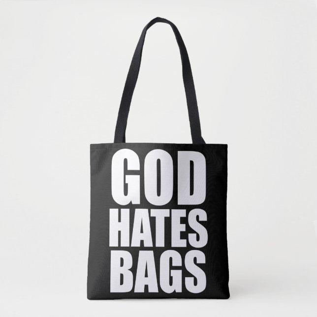 BOLSO DE TELA DIOS ODIA BAGS (Anverso)