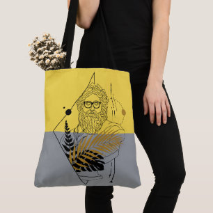 Bolso De Tela Dios Olímpico Hipster Colorblock