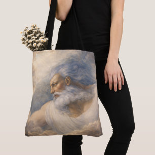 Bolso De Tela Dios Padre Arte del Renacimiento Católico