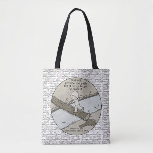 Bolso De Tela Dios proporciona un camino