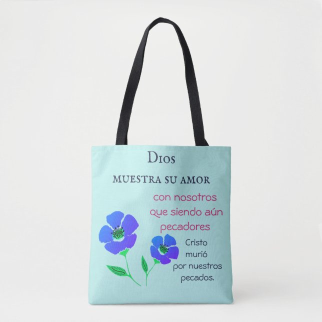 Bolso De Tela Dios su amor tote bag (Anverso)