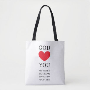 Bolso De Tela Dios te Corazón
