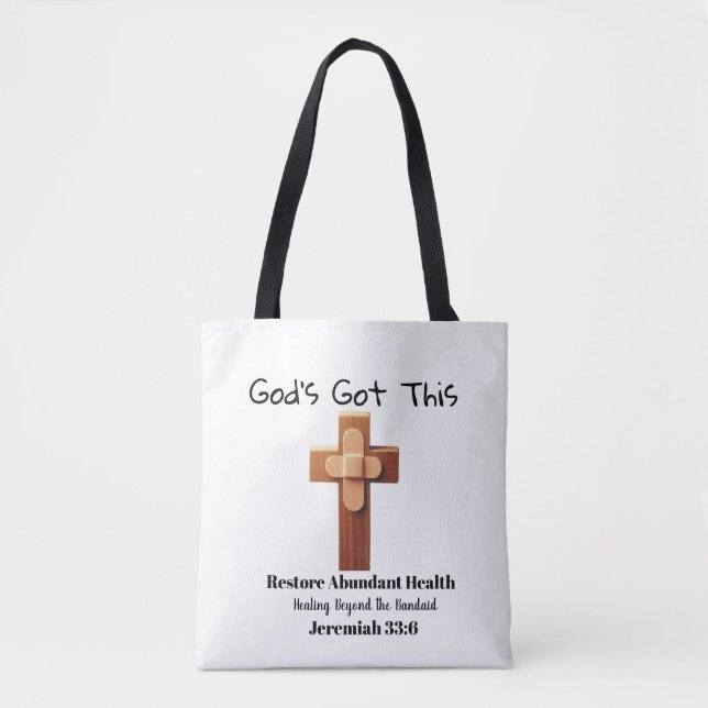 Bolso De Tela Dios tiene esto (Anverso)