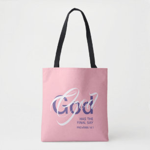 Bolso De Tela DIOS TIENE FINALMENTE QUE DECIR A Los Proverbios M