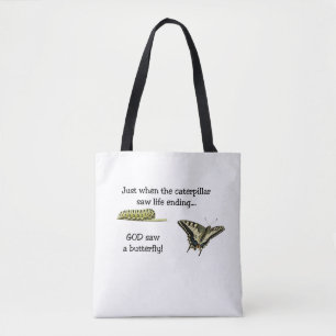 Bolso De Tela Dios Vio Un Tote De Mariposa