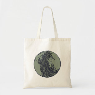 Bolso De Tela Diosa de la Tierra Bruja Verde Pagan Druid Wits