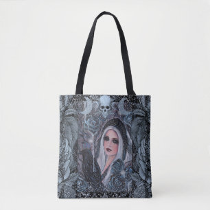 Bolso De Tela Diosa de Morrigan con cuervo de Renee