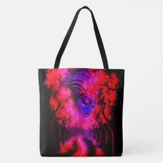 Bolso De Tela Diosa de neón en bosque encantado