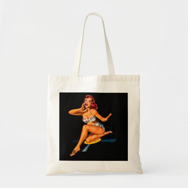 Bolso De Tela Diosa de Rockabilly (Frente)