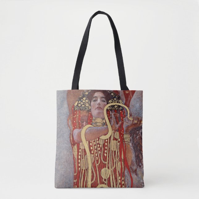 Bolso De Tela Diosa de Salud, Hygieia (Salus), Gustav Klimt (Anverso)