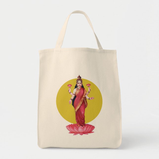 Bolso De Tela Diosa Lakshmi (Frente)