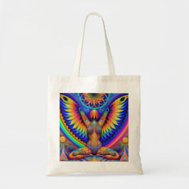 Bolso De Tela Diosa Psicodélica Colorida