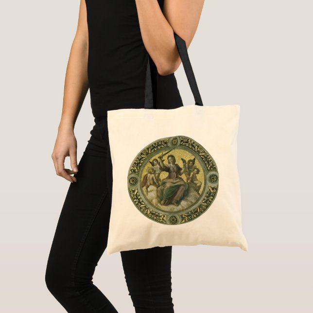 Bolso De Tela Diosa romana Justicia con ángeles de Raphael (Anverso (producto))