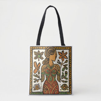 Bolso De Tela Diosa Terrenal Divina Femenina