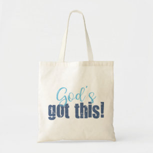 Bolso De Tela Dioses consiguieron este azul