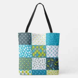 Bolso De Tela Dipañal de parches de dinosaurio