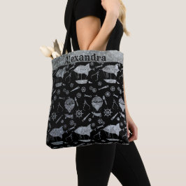 Bolso De Tela Dirigible de Zinc y Plata Steampunk Nombre Persona