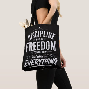 Bolso De Tela Disciplina Hoy Libertad Mañana
