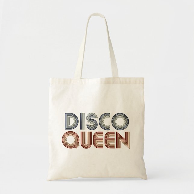 Bolso De Tela Disco 70 Music Retro Queen (Frente)
