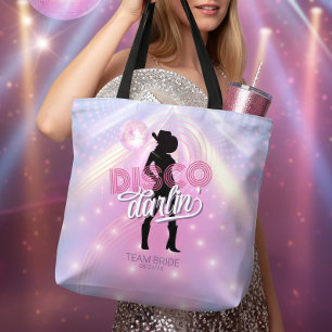 Bolso De Tela Disco Darlin' Equipo de Despedida de Soltera Novia
