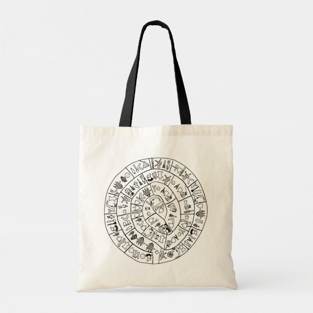 Bolso De Tela Disco de feistos de Creta Minoana (Reverso)