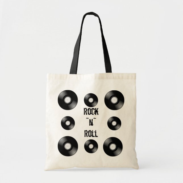 Bolso De Tela Disco de vinilo (Frente)