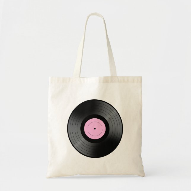 Bolso De Tela Disco de vinilo (Frente)