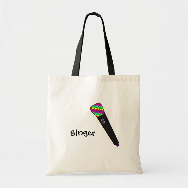 Bolso De Tela disco del micrófono (Frente)