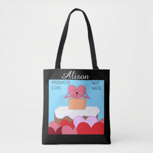 Bolso De Tela Discurso amoroso del corazón