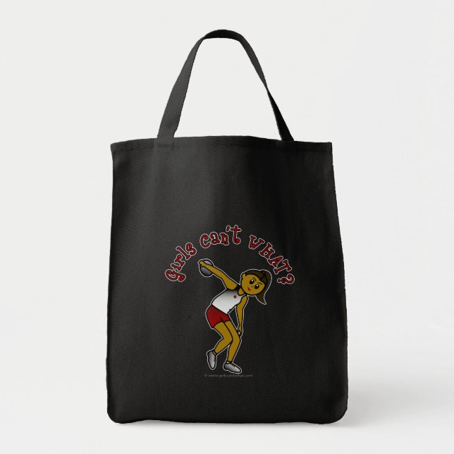 Bolso De Tela Discus de las mujeres oscuras (Frente)