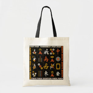 Bolso De Tela DISEÑADOR DE CORREO ELECTRÓNICO DE Mah Jongg Perso