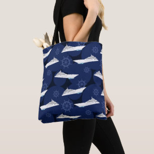 Bolso De Tela Diseñador de vacaciones de crucero Nautical