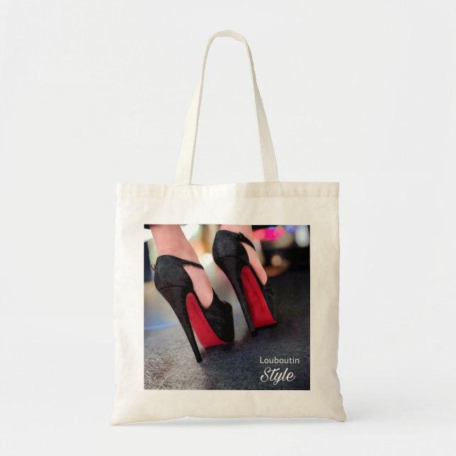 Bolso De Tela diseñador High Heels Fashion Tote Bag Louboutin (Frente)