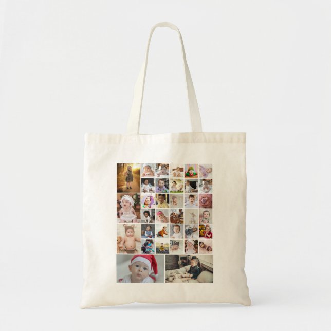 Bolso De Tela Diseñar su propio Collage de fotos de 35 (Frente)