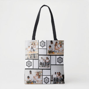 Bolso De Tela Diseñar su propio Collage de fotos Floral 5