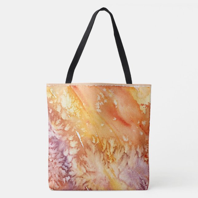 Bolso De Tela Diseño abstracto de Apricot Rosa (Anverso)
