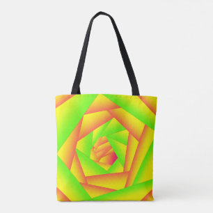 Bolso De Tela Diseño abstracto de ómbre amarillo del Naranja ver
